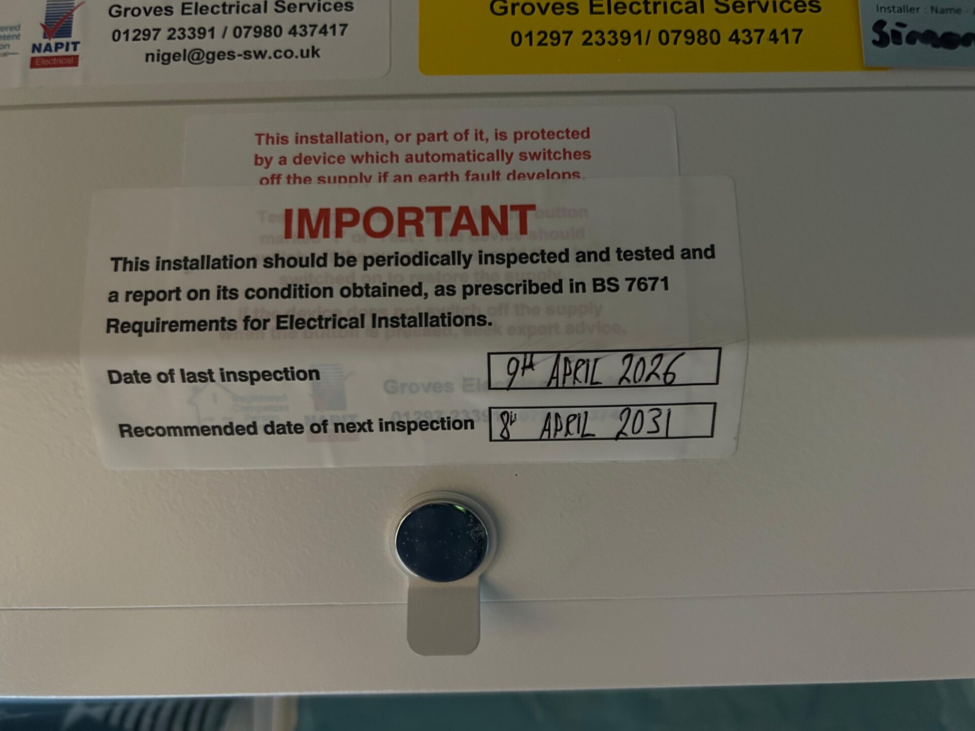 eicr inspection certificate for holiday let in beer devon 12
