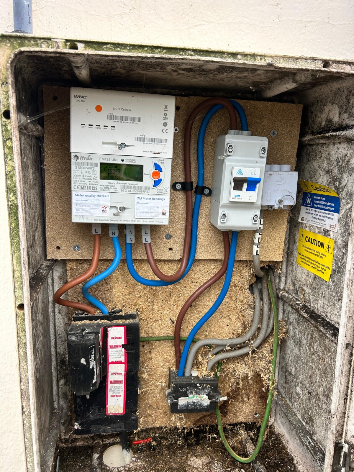 An EICR on a rented property in Exeter. Satisfactory 13