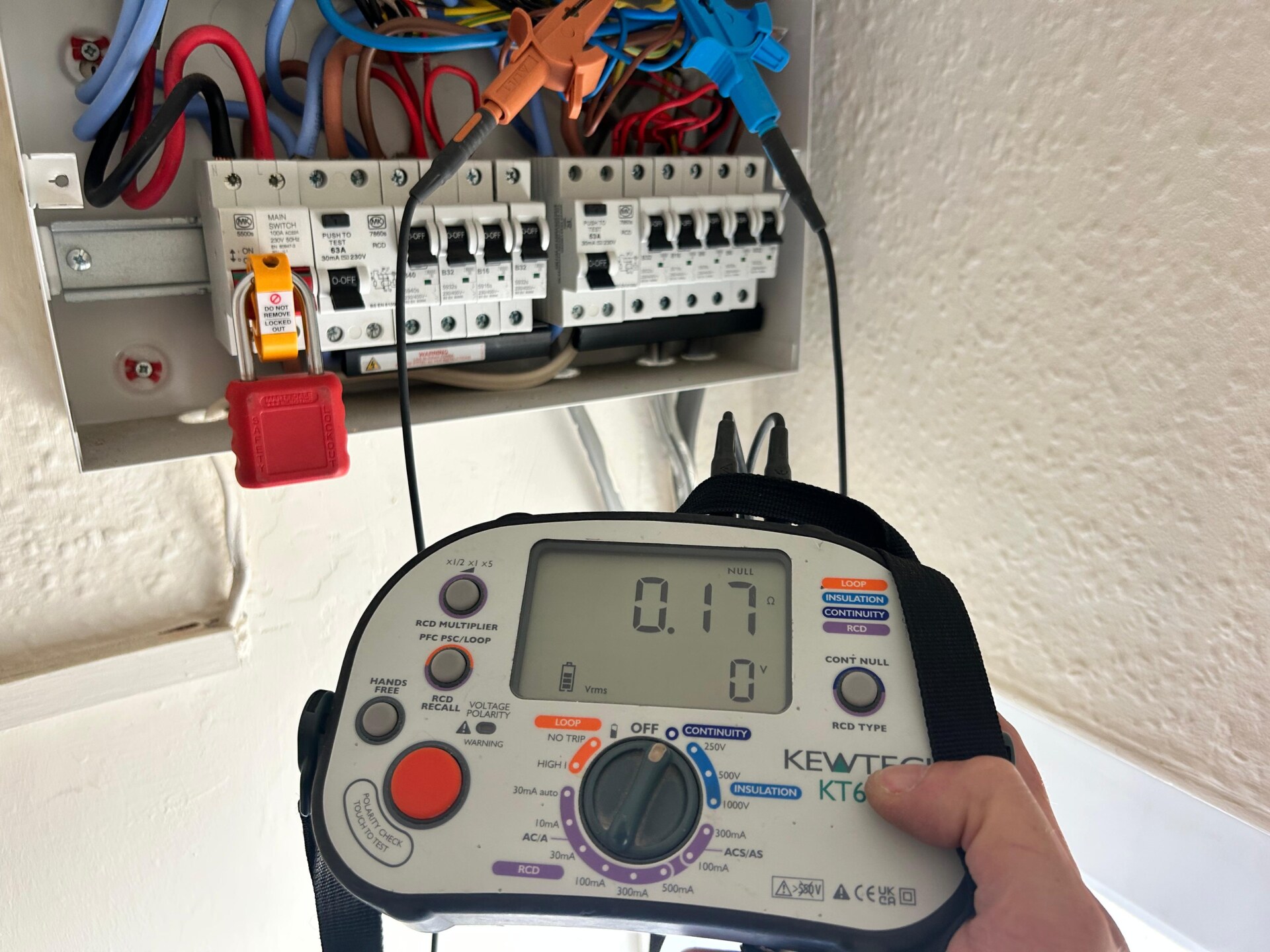 An EICR on a rented property in Exeter. Satisfactory 2